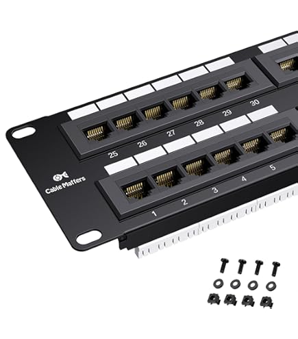 Amazon.com: Leviton 49255-H24 QuickPort Patch Panel, 24-Port, 1RU
